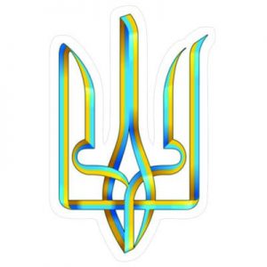 Флаг Украины Тризуб