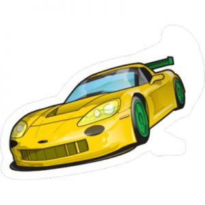 желтый авто