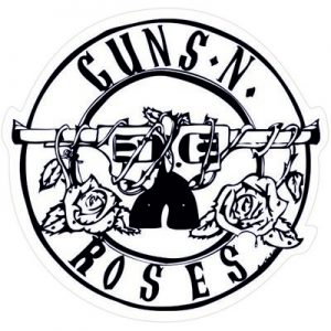 Логотип ружья и розы