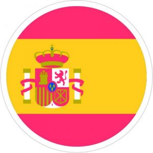 Флаг Испании КРУГЛЫЙ ЛОГОТИП