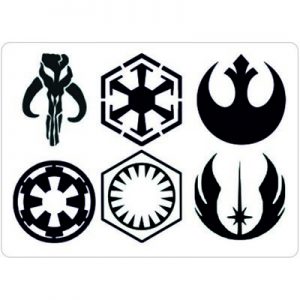 логотипы сериала звездные войны картинка черно-белая